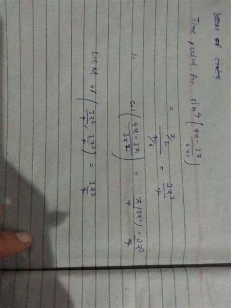 4 X 3 Pi 52 The Period Of The F X 4 Sin 4 Left