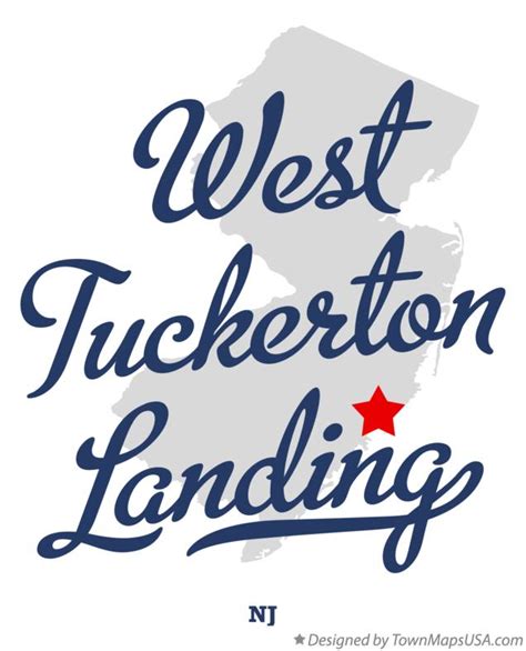 Map of West Tuckerton Landing, NJ, New Jersey