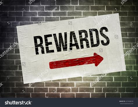 rewards poster concept stock illustration