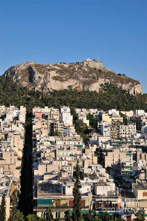 Lycabettus hill during sunset Photograph by George Atsametakis - Fine Art America