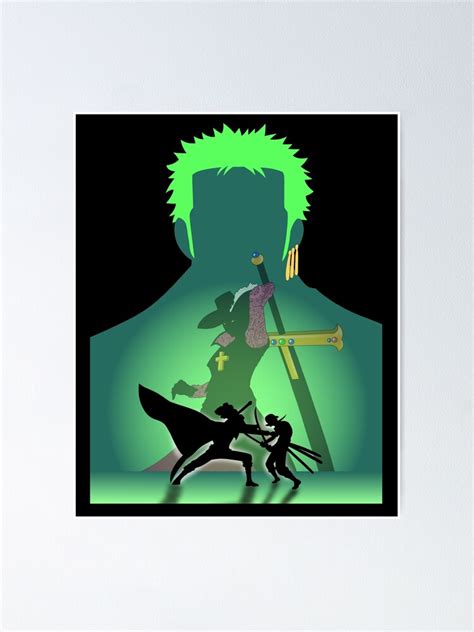 Zoro Vs Mihawk One Piece Poster For Sale By Artsbykk Redbubble