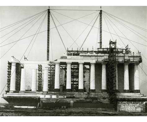 Freight Cars at the Lincoln Memorial Construction Site | The Georgetown ...