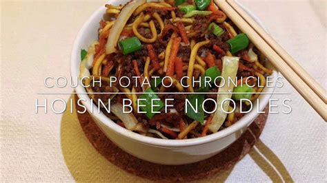 Easy Hoisin Beef Noodles Youtube