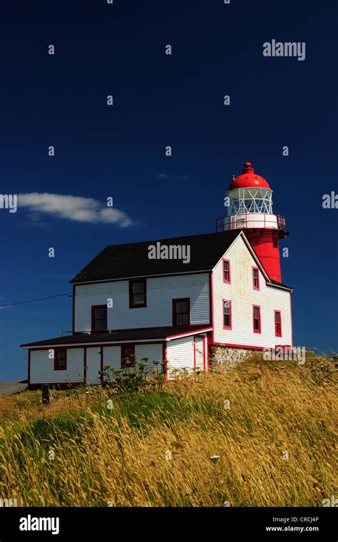 Lighthouse at Ferryland Head, Avalon Peninsula, Newfoundland, Canada, North America Stock Photo ...