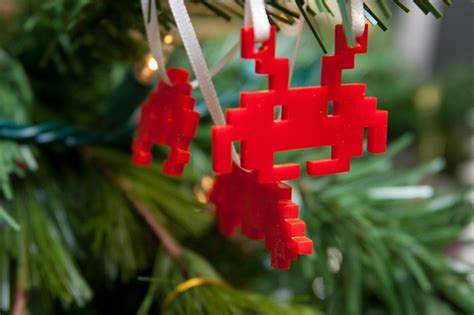 Bit Space Invader Ornaments By Volt Thingiverse Christmas