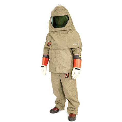 Salisbury Sk40plt C Premium Light Weight 40 Cal Arc Flash Protective Coat And Bib Overalls Kit W