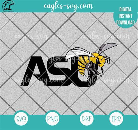 Alabama State Hornets Logo SVG PNG file for Cricut