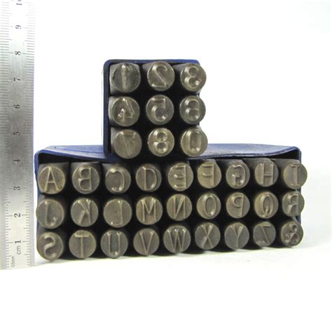 Huge 8mm 516 Metal Alphabet Stamps Letters Numbers For Hand Etsy