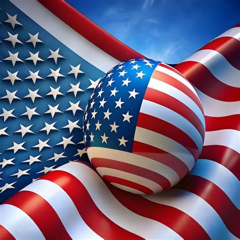 Premium Photo | American flag background 