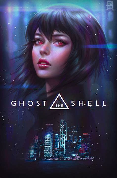 Major Kusanagi арт аниме Kusanagi Motoko призрак в доспехах Ghost In The Shell Ghost