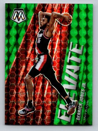 Derrick Jones Jr Panini Mosaic Elevate Green B S Ebay