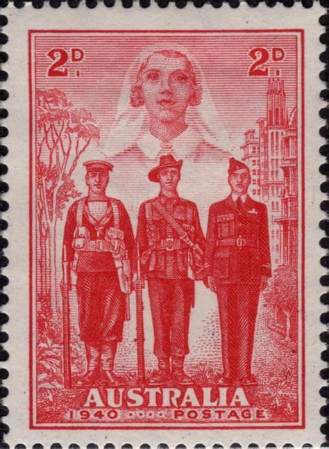 Australia 1940 Australian Imperial Forces 0204 Postage Stamp Art