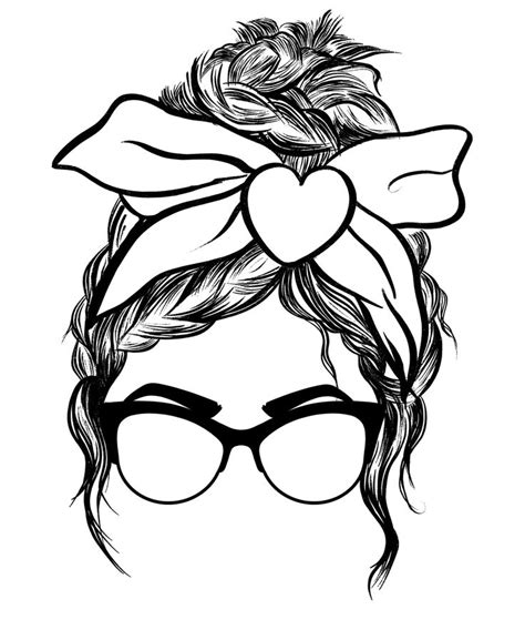 Messy Bun On Behance Graphic Design Illustration Illustration Design