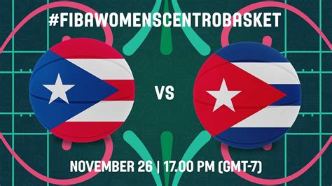 Semi Finals Puerto Rico V Cuba Full Basketball Game Centrobasket