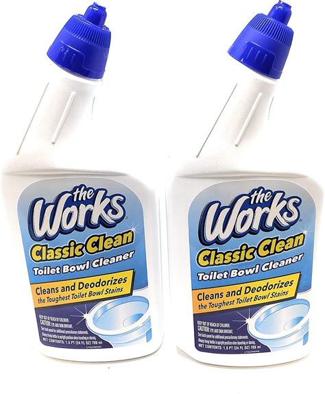 The Works Classic Clean Toilet Bowl Cleaner 2 Bottles 24 Fl