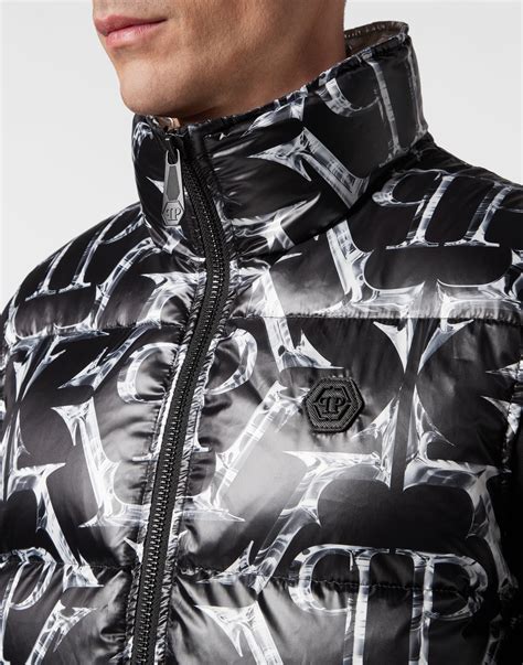 Nylon Puffer Vest Chrome Philipp Plein