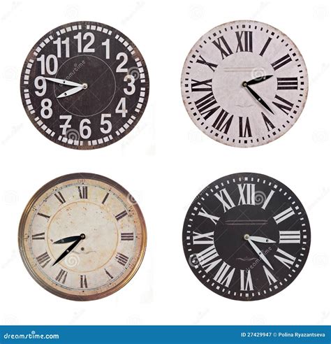 set  vintage  clocks stock image image  countdown