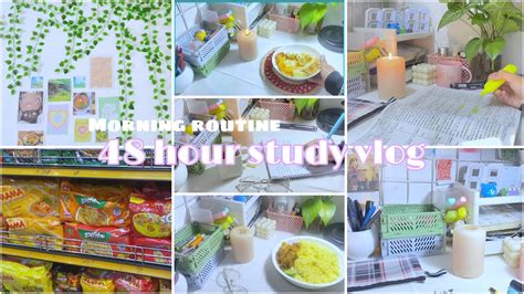 48 Hour Study Vlog Morning Routines A Day In My Life Lots Of Note