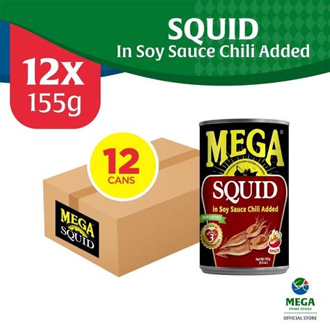 Mega Squid In Soy Sauce Chili Added 155g By 12s Shopee Philippines