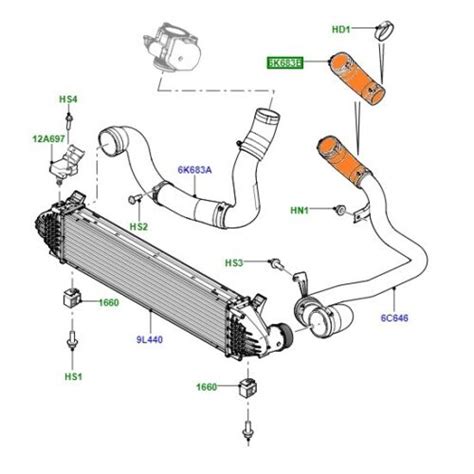 LAND ROVER FREELANDER 2 2 2 TD4 NEW INTERCOOLER TO TURBO TOP HOSE PIPE