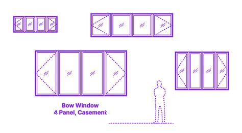 Bow Window 4 Panel Casement Dimensions And Drawings