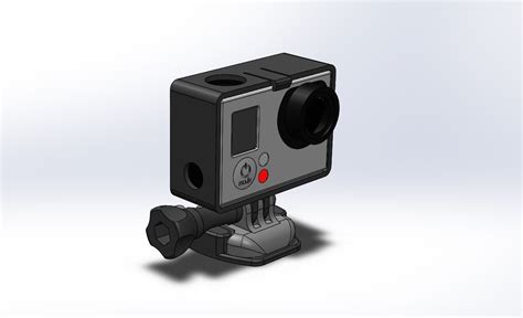 Gopro Camera Flat Mount D Model D Printable Cgtrader