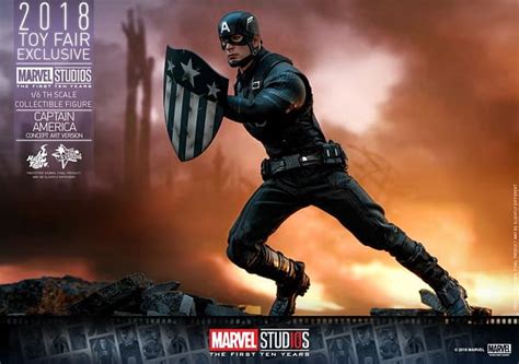 Captain America MCU Th Anniversary Concept Art Figure From Hot Toys