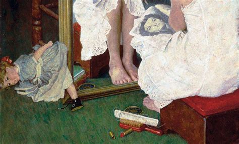 The Story Of Girl At Mirror By Norman Rockwell Dailyart Magazine