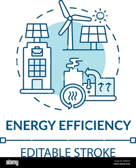 Energy Efficiency Concept Icon Stock Vector Image Art Alamy