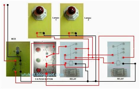 Pengendaii Instalasi Tenaga Listrik 6mengendalikan 2 Buah Lampu