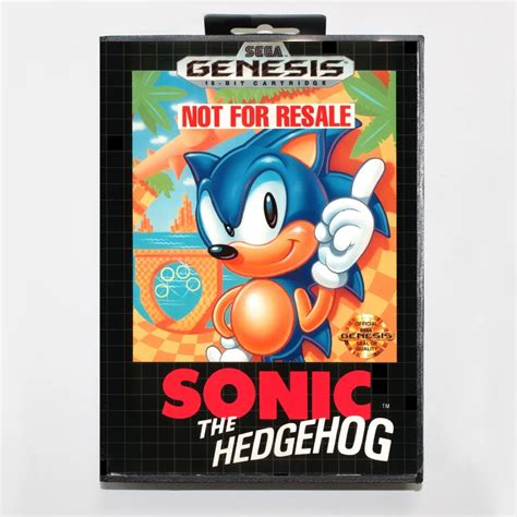 Sonic The Hedgehog 16 Bit MD Game Card Include Retail Box For Sega