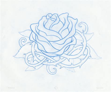 Old School Rose Drawing At Explore Collection Of