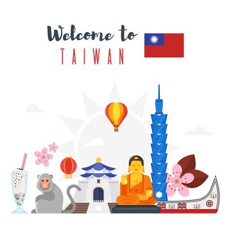 Taiwan Set By Cartoon Time Thehungryjpeg