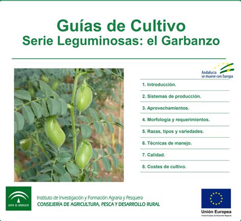 Guías de Cultivo Serie Leguminosas El Garbanzo SERVIFAPA