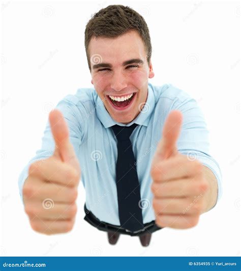 Smiling Business Man Showing Thumbs Up Stock Image Image Of Look