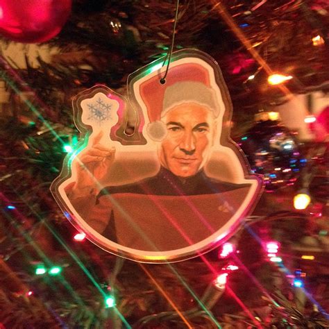 Picard Star Trek Christmas Ornament