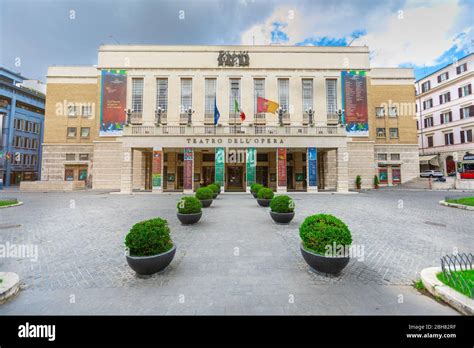 The Teatro dell'Opera di Roma. square in downtown. Rome Opera House ...