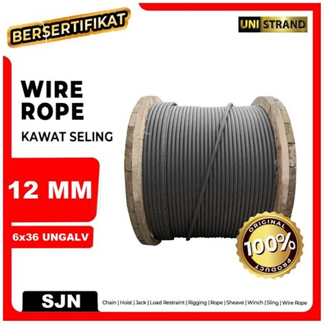 Jual Wire Rope Kawat Seling Dia Mm X Ws Iwrc Ungalvanized