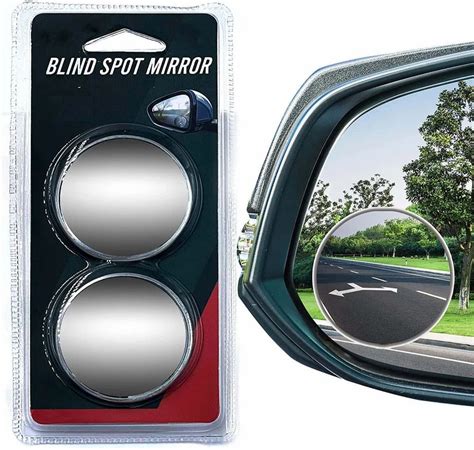 Blind Spot Mirror Hd Glass Frameless Round Convex Rear View Blind Spot