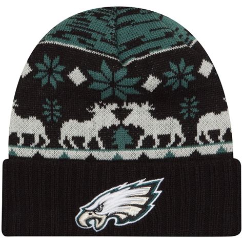 Men's New Era Midnight Green Philadelphia Eagles Mooser Cuffed Knit Hat