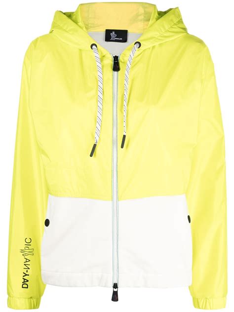 Moncler Grenoble Day Namic Colour Block Hooded Jacket Yellow Farfetch