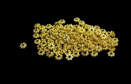 Bright Gold Toned Daisy Spacer Mm Approx Pcs My Beads