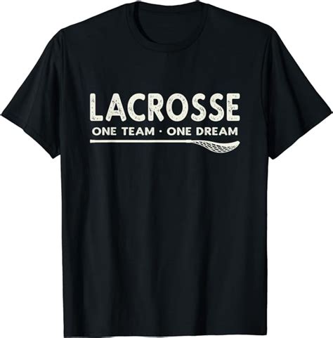 Vintage Lacrosse One Team One Dream T Shirt Clothing