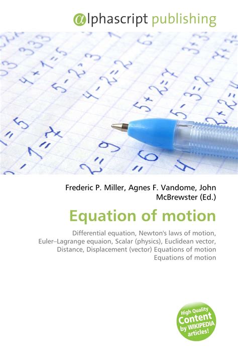 Buy Equation Of Motion Differential Equation Newton S Laws Of Motion