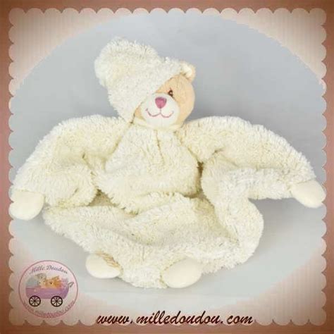 Bukowski Sweden Sos Doudou Ours Beige Plat Plume Blanc Nez Rose