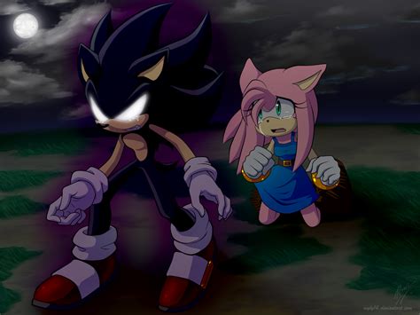 :Comm: Dark Sonic and Amy by Myly14 on DeviantArt