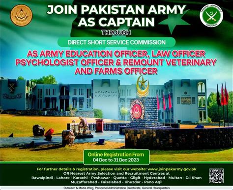 Join Pak Army As Captain Through Short Service Commission