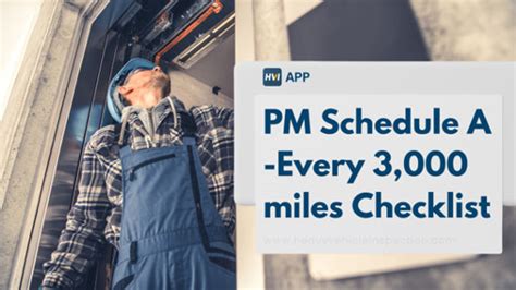 Mastering Vehicle Maintenance The Essential Pm Schedule A Checklist