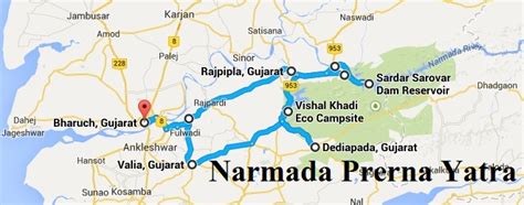 Www.narmada River Map