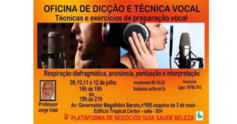 Oficina de Dicção e Técnica Vocal em Belém Sympla